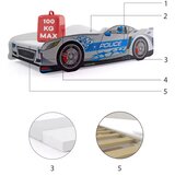 BMS Cars postelja 160x80 siva | Shoptok.si