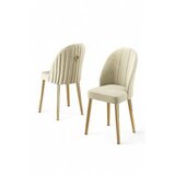 Hanah home Mara set stolica, 45x91x42 cm, 4 dijela, zlatno-krem boja | Eponuda.ba