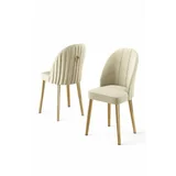 Mara set stolica, 45x91x42 cm, 4 dijela, zlatno-krem boja
