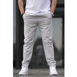 Madmext Gray Straight Cuff Men's Trousers 06530 Cene