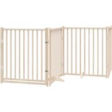 vidaXL Vrata za pse s vratašcima 12 panela sklopiva 960 cm drvo topole | shoptok.hr