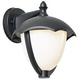 QAZQA Pametna zunanja stenska svetilka črna z opalnim steklom vklj. LED IP54 - Classica | Shoptok.si
