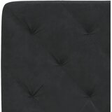  Jastuk za uzglavlje crni 90 cm baršunasti | shoptok.hr