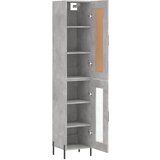  Visoka komoda siva betona 34,5x34x180 cm od konstruiranog drva | shoptok.hr
