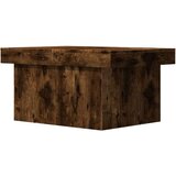 vidaXL Klubska mizica dimljeni hrast 100x55x40 cm inženirski les | Shoptok.si