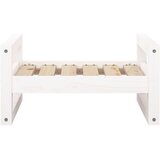 Krevet za pse bijeli 55,5x45,5x28 cm od masivne borovine | Eponuda.com