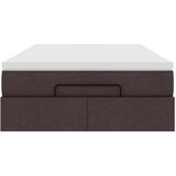 vidaXL okvir za krevet s madraca tamnosmeđi 120x190 cm od tkanine | shoptok.hr