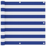 Balkonski zastor bijelo-plavi 90 x 600 cm od tkanine Oxford | shoptok.hr