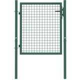 vidaXL Vrata za ograjo iz jekla 100x75 cm zelena | Shoptok.si