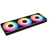Lian Li Ventilator za ohišje UNI FAN CL Wireless 120 Reverse Blade ARGB PWM 120mm, 3 Pack+kontroler, black | Shoptok.si