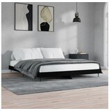 vidaXL Za krevet crni 200 x 200 cm konstruirano drvo | shoptok.hr