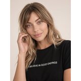 Sinsay Pamučna majica s natpisom | shoptok.hr