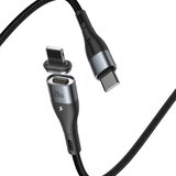 Baseus Zinc USB Type C - Lightning magnetni kabel Power Delivery 20 W 2 m črn | Shoptok.si