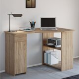 MID.YOU KOTNA PISALNA MIZA leseni material barve hrasta | Shoptok.si