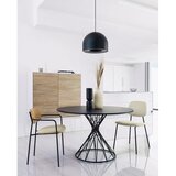 Kave Home Crni okrugao blagovaonski stol s crnom pločom stola ø 120 cm Niut – | shoptok.hr