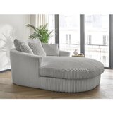 Bobochic Paris Siv fotelj iz rebrastega žameta Belem – | Shoptok.si