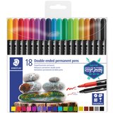 Staedtler permanentna peresnica z dvojnimi vlakni, etui 18, (21656408) | Shoptok.si