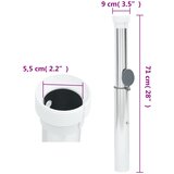  Ukopana baza za suncobran za stup od 40-50 mm srebrna aluminij | Eponuda.com