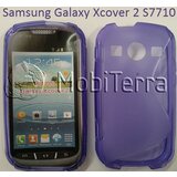 Gumijasti / gel etui S-Line za Samsung Galaxy Xcover 2 S7710 - vijolični Cene