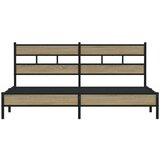 vidaXL Metalni okvir kreveta bez madraca boja hrasta sonome 180x200 cm | shoptok.hr
