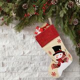  Božićna čarapa za kamin 45 cm Bež | shoptok.hr