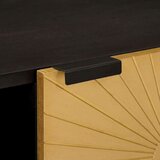vidaXL Kava Stol Crna i zlatna 80 x 50 x 40 cm | shoptok.hr