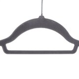 Ruhhy baršunaste vješalice za odjeću 45 cm, set 20 kom, sive | shoptok.hr