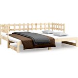  Dnevni ležaj na izvlačenje 2x (80 x 200) cm od masivne borovine | shoptok.hr