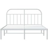 vidaXL Metalni okvir za krevet s uzglavljem bijeli 183x213 cm | shoptok.hr