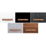 Geberit Sigma50 Square tipka za dvokoličinsku tehniku ispiranja crna/roze zlato 115.670.DW.2 | Eponuda.com