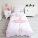Jerry Fabrics Ružičasta pamučna dječja posteljina za krevet za jednu osobu 140x200 cm Ballerina – | shoptok.hr