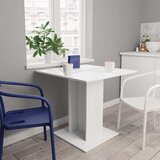  Blagovaonski stol bijeli 80 x 80 x 75 cm od konstruiranog drva | shoptok.hr