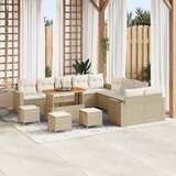 vidaXL Sjedeća garnitura za vrt 14 pcs bež i krem 110 x 55 x 71 cm | shoptok.hr
