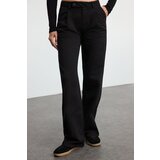 Trendyol Black Pleated Low Waist Wide Leg Trousers | Shoptok.si