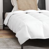 vidaXL Odeja 2 pcs Bela 135 x 200 cm Puh | Shoptok.si