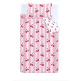Catherine Lansfield Bijela/ružičasta posteljina za krevet za jednu osobu 135x200 cm Disco Cherries Stripes – | shoptok.hr