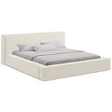 Makamii Krem tapecirani bračni krevet s prostorom za odlaganje i letvičastim okvirom 140x200 cm Noho - | shoptok.hr