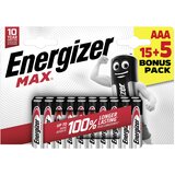 Energizer Max micro (aaa)-baterija alkalno-manganov 1.5 V 20 kos, (20641737) | Shoptok.si