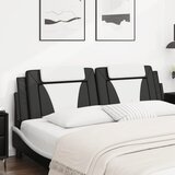  Jastuk za uzglavlje Viana crno-bijeli 180 cm od umjetne kože | shoptok.hr