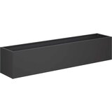  Vrtna saksija 2 kom. Crna 100 x 20 x 20 cm Čelična vrata | shoptok.hr
