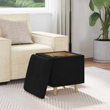  Otoman za pohranu s jastukom Crna 40 x 40 x 45 cm tkanina - Crna 40 cm tkanina | shoptok.hr