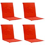  Jastuci za vrtne stolice 4 kom crveni 100x50x3 cm od tkanine Cijene