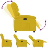 Naslonjač žuti baršunasti | shoptok.hr