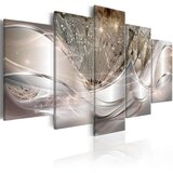  Slika - Sparkling Dandelions (5 Parts) Beige Wide 100x50 | shoptok.hr