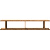  Zidne police 2kom boja staro drvo 105x18x20cm konstruirano drvo | shoptok.hr
