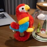 Plišana papiga u obliku narukvice 13 cm - crvena | shoptok.hr