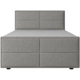 MID.YOU POSTELJA BOXSPRING 120 cm x 200 cm , les, kovina, umetna masa, tekstil srebrne barve | Shoptok.si