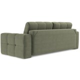 Makamii Kaki zelena raztegljiva sedežna garnitura iz tkanine bouclé 255 cm Milu – | Shoptok.si