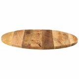 Stolna ploča Ø 80x1,5 cm okrugla od masivnog grubog drva manga | shoptok.hr