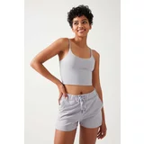 LOS OJOS Women's Gray Basic Fit Sport